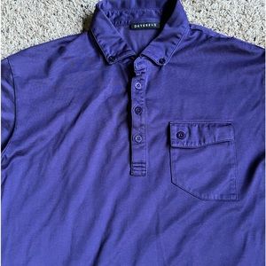 Devereux Golf Polo Shirt Large Purple